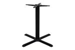black premium cast iron table base dining restaurant cafe pub - 30  inch cross