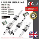 MGN12 LINEAR RAIL MGN 12 BEARING GUIDE SLIDE CARRIAGE BLOCK MGN12C MGN12H CNC UK