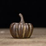 Japanese Collect Old Ancient bronze Exquisite pumpkin
