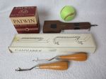 Patwin Rug Wool Cutter, Punch Needle, Canvarex Tension Clamp, 2 Latch Tools