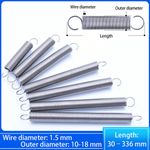 With Hook Extension Tension Spring Wire Dia 1.5 mm Stainless Steel Various Sizes
