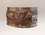 Antique Indian Silver Napkin Ring c 1800 Fine Repousse Decoration Stamped CEF