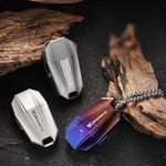 Titanium Alloy Survival Whistle EDC Double Tube Loud Safety Outdoor Camping Tool