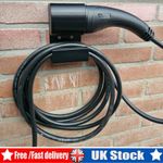 Type 2 EV Charger Plug Holder Wall Mount Bracket Socket Electric Car RH UK