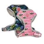 Dog  Lead Harness SET Pet  3 Sizes 2 Patterns Premium Nature Pattern