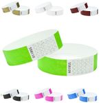 Wristbands Tyvek 100 Pack Security Events ID Parties Crowd Control 19mm Numbered