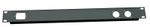 1U Rack panel 19 inch 1 IEC C14 Punched hole 2 XLR D series hole