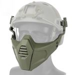 Tactical Half Face Mask Airsoft Fast Helmet Universal Protective Mask SF Helmet