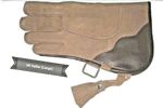 Falconry Glove Double Skinned Nubuck Leather 12", 2 Layer (Soft Brown) Pc# 7273