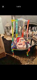 David Bowie Custom Chair truely stunning one off conversation piece