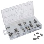 Metric Woodruff Drive Shaft Camshaft Crank Gearbox Half Moon Key Assortment 80pc