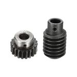 Worm Gear Set 1.25 Module 1:20 Reduction Rate Gear 10mm ID 28mm OD Rod 10mm Bore