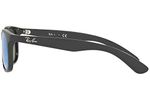 RAY-BAN UNISEX-CHILD RJ9062S-701355 RECTANGULAR SUNGLASSES, SIZE -  BLUE/BLACK