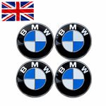 Set of 4 BMW Wheel Centre Caps 68mm - 1 3 5 7 Series, X5 X6 M & Z Series