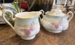 Royal Albert Zandra Rhodes My Favourite Things Sugar Bowl & Milk Jug Butterfly