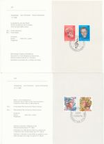 Switzerland 1985/6, Europa-CEPT 2 different gift boxes of the Swiss PTT