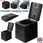 Portable Outdoor Folding Toilet Car Toilet Bucket Kits for Camping Hiking Beach