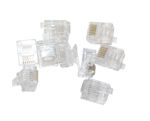RJ11/RJ12 6p6c Crimp Plug - Pack of 10 - Broadband/ADSL/Telephone Connector