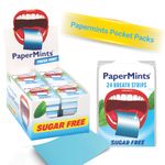 PaperMints Cool Mint Strips - Bad Breath Treatment Sugar free + Ketosis friendly