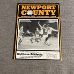 (1X). NEWPORT COUNTY v OLDHAM ATHLETIC - LEAGUE CUP -  27.10.1981