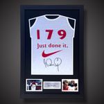 Ian Wright Arsenal Legend Hand Signed And Framed “Just Done It”  Vest £299