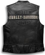 Harley Davidson's Vest Men’s Passing Link Motorcycle Real Leather Cow Biker