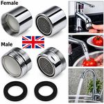 Water Saving Tap Aerator Faucet Male Female Nozzle Spout End Diffuser Filter UK