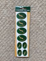 Springbok Temporary Tattoos 8-Pack South African Rugby Licensed
