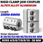 Shaft Coupling Rigid Clamp Jaw Coupler ID 4-38mm Motor shaft Joint Connector CNC