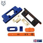 Eurospec Heavy Sprung Tubular Latch Faceplate Jig Router Template Kit 35/40/44