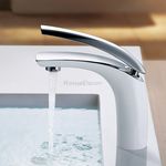 Stylish Modern Bathroom Tap Sink Faucet Lavatory Wash Basin Hot Cold Mixer Tap