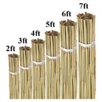 Bamboo Garden Heavy Duty Canes Thick Quality Plant Veg Support Cane Strong Stick