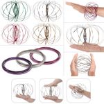 Magic Flow Rings Toys Funny Kinetic Spring Slinky Juggle Dance Gifts UK SELLER