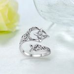 Sterling Silver Witch Knot Rings Irish Jewelry Gifts for Women Lovers