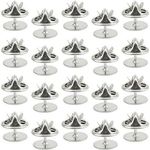 100Pcs 11mm Butterfly Pin Backs with 100Pcs 10mm Tie Tacks Silver Pins for and