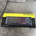 CORSAIR VANGUARD AIR 99 WIRELESS Mechanical Keyboard, Black, LCD Screen, OPX Low