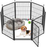 8 Panel Dog Playpen 80cm High Puppy Pet Exercise Pen Indoor Outdoor 56x80cm #550