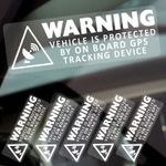 5 x Warning Protected GPS Tracking Device Stickers Car Alarm Window Security
