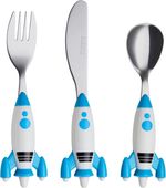 Exzact 3 6 PCS Children's Cutlery Set Stainless Steel Kids Toddler Baby Love