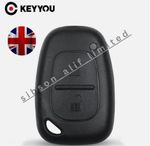 KEY FOB CASE SHELL 2 BUTTON FOR RENAULT TRAFIC MASTER VAUXHALL VIVARO MOVANO