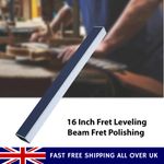 16 Inch Fret Leveling Beam Fret Polishing Tool With 4 Sandpapers For Guitar Bass