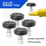 4 PCS Car Lift Rubber Tray Heightening Feet Plus High Leg Pads Shaft