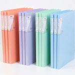 A4 Display Book File Folder 10 Pockets Document Presentation Portfolio Pack of 3