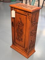 VINTAGE CARVED SOLID JAPANESE ASIAN CHINESE STYLE CABINET wall cabinet 