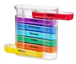 Weekly 7 Days Pill Box Stackable 4 Times a Day Medicine Dispenser Box