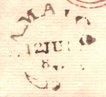 JAMAICA *FLEURON* Cover 1822 Letter Kingston TRANSATLANTIC London {samwells}XJ98