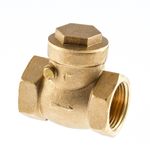 Non-Return Valves  :   Brass Swing-Check Valves  :  Sizes 1/2" To 4" BSP