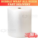 SMALL & LARGE BUBBLE WRAP - 300mm 500mm 750mm ROLLS x 10m 50m  75m 100m 🔥