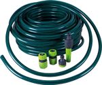 Reinforced Garden Hose Pipe Kit Tap Connector Spray Nozzle 13mm.4 Lengths