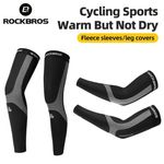 ROCKBROS Bicycle Warm Fleece Arm Sleeves Legwarmers Available for all seasons